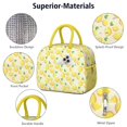 thumbnail image 4 of Lunch Bag Lunch Box for Women Reusable Insulated Lunch Bags,Water-Resistant Lemons Cooler Lunch Tote Bag, Large Capacity for Work Travel Picnic, 4 of 6