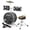 black, variant on Danolapsi 3 Piece Kids Drum Set with Cymbal, 2 Drumsticks, Pedal, 2 Tom,Beginner Junior Drum Kit with Throne Stool, Musical Instruments for Boys and Girls