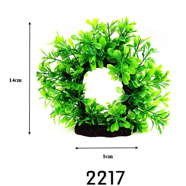 TopOne Aquarium Landscaping Decoration Arch Tree Simulation Water Plants Flower Fish Tank Accessories Decoration