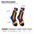 thumbnail image 5 of De Stijl Inspired Socks Abstract Art Fashion Stockings Spring Anti Skid Socks Quality Gra, 5 of 7