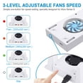 thumbnail image 4 of Vertical Cooling Fan Stand Fit for Xbox Series S Console, TSV Dual Purpose Cooler System Dock w/ Dual High-Speed Fans, 3 Levels Adjustable Speed & 2 USB Ports Charging & Data Syncing, 4 of 9