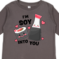 thumbnail image 4 of Inktastic I'm Soy Into You with Cute Soy Sauce and Sushi Boys or Girls Long Sleeve Toddler T-Shirt, 4 of 5