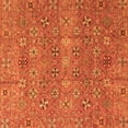thumbnail image 1 of Ahgly Company Indoor Square Abstract Orange Modern Area Rugs, 8' Square, 1 of 4