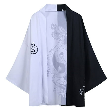 

Cloak And Kimono Mens Jacke Japanese Top Five Summer Blouse Womens Sleeves Point Men Shirts Sleeve Pajama