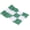 Green Grids, variant on Xirurus Checkered Golf Hole Pole Cup Flags, Double Sided Backyard Practice Putting Green Mini Pin Marking Flagsticks Green Grids, 8.7x6.1 inches / 22x15.5 cm
