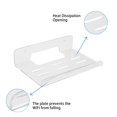 thumbnail image 4 of yeacher 1 Pack Acrylic Wall Mount Bracket Compatible with TP-Link WiFi 6 Router AX1800 (Archer AX21) / AX3000 (Archer AX50), Transparent, 4 of 7