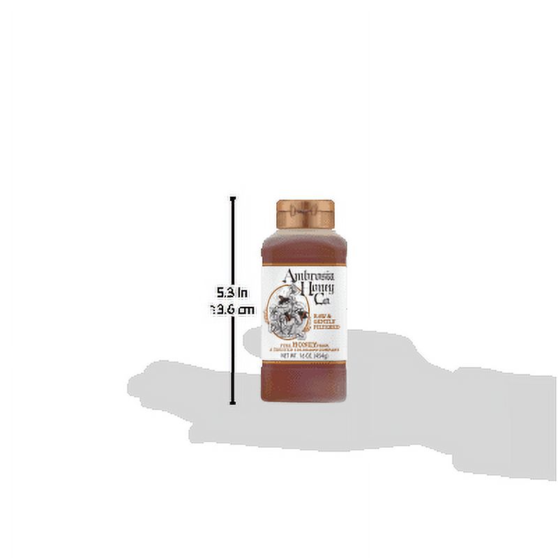 Ambrosia Honey Co. Domestic, Pure, Raw, Gently Filtered Honey, 16 fl oz