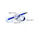 thumbnail image 2 of Xingzhi Protection Faciale pour Enfants Réutilisable Ajustable Imperméable Sports Nautiques Plongée en Apnée Piscine Faciale avec Tube Respirant Bleu, 2 of 4