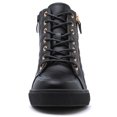 thumbnail image 5 of GLOBALWIN Women's Ankle Boots Black/Zebra Stripe Wedge Sneakers For Women 7M, 5 of 8