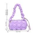 thumbnail image 2 of Bolso de hombro para mujer Cloud Crossbody Bag plisado cilíndrico Underarm Bag (púrpura), 2 of 7