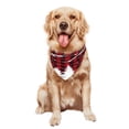thumbnail image 5 of Naloa Christmas Tree Buffalo Plaid Dog Bandanas 1PC Washable Triangle Dog Scarfs Premium Durable Fabric, for Small Medium Large Dogs and Cats, 5 of 6