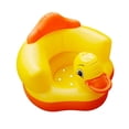 thumbnail image 1 of Sofá inflable básico para bebé con forma de pato amarillo grueso, asiento de aprendizaje para bebé, silla de comedor BB, juguete portátil con taburete, 1 of 3