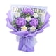 thumbnail image 2 of Ramo de flores de crochet con arreglos florales ligeros Ramo de punto hecho a mano Violeta, 2 of 9