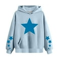 thumbnail image 1 of cfhntfmh Chandail pour Enfants Filles Garçons Tendance Étoile Imprimé Manches Longues chandail Doux Col Rond Surdimensionné, 1 of 5