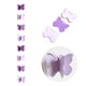 thumbnail image 1 of Guirnalda de mariposa de papel de 3M, cartel colgante de oro rosa, bandera DIY para adultos y niños, suministros de decoración para fiesta de cumpleaños, boda y Baby Shower, 1 of 4