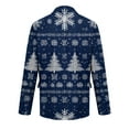 thumbnail image 4 of Dwelliawo Christmas Blazer for Men Santa Xmas Graphic Suit One Button Notched Lapel Single Breasted Jacket Party Holiday Blazers Classic Sport Coats Royal Blue XL, 4 of 5