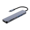 thumbnail image 1 of USB Docking Station , 7-In-1 Hub, with PD100W, SD/TF, -Compatible, 4 USB Multi-Port Adapter, for Laptops, Phones, 1 of 5