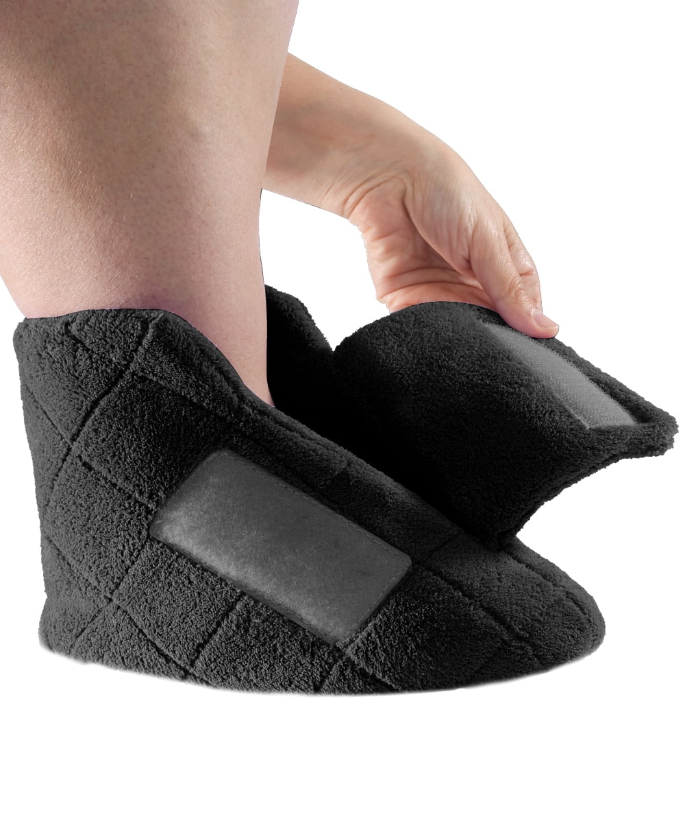 Women’s Superb Comfort Extra Wide Bootie Slippers for Seniors With