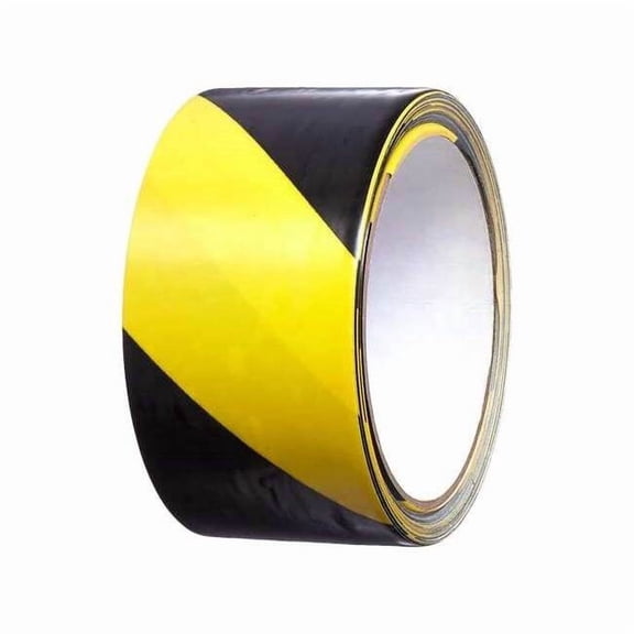 3m Floor Tape,Black/Yellow,2 inx60 ft,Roll 766