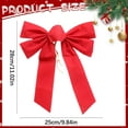 thumbnail image 4 of 12 Pack Red Christmas Ribbon Bows, 9" x 11" for Xmas Wreaths, Gift Wrapping, Holiday Party Decorations, Bows, 4 of 5
