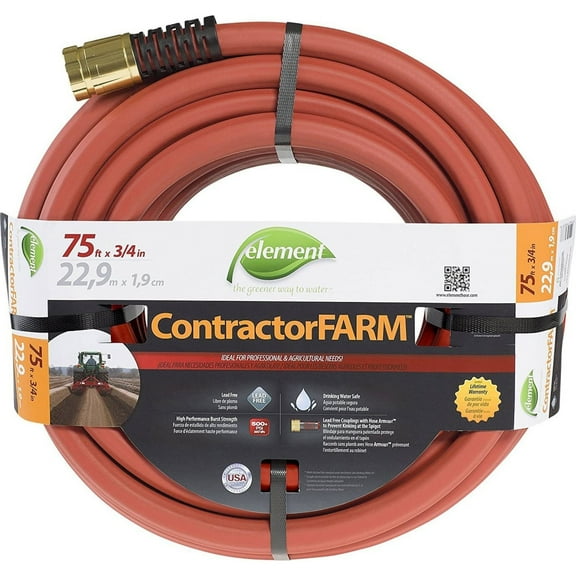 Element ELCF34075 3/4 in. Dia x 75 ft. Contractor Farm Hose