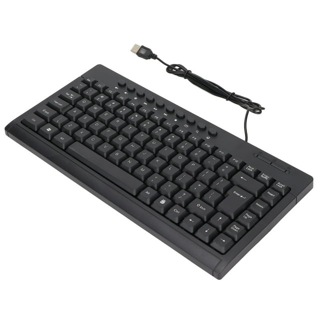 Black Keyboard, 95 Keys Touch Comfort Wired Keyboard for Home Office for Desktop Computer Laptop English,Arabic
