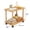 Multicolor, variant on Yedigre 360 Degree Swivel Solid Wood Legs Easy Assembly Side Table 2 Tier Open Shelf Sofa Small Tea Table