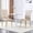 Beige-Gold Leg, variant on Tufted Upholstered Dining Chairs Set of 2, Modern Faux Leather Kitchen Side Chairs, High Back, Metal Legs, Crystal Decor Button Dining Room Chairs, White Gold
