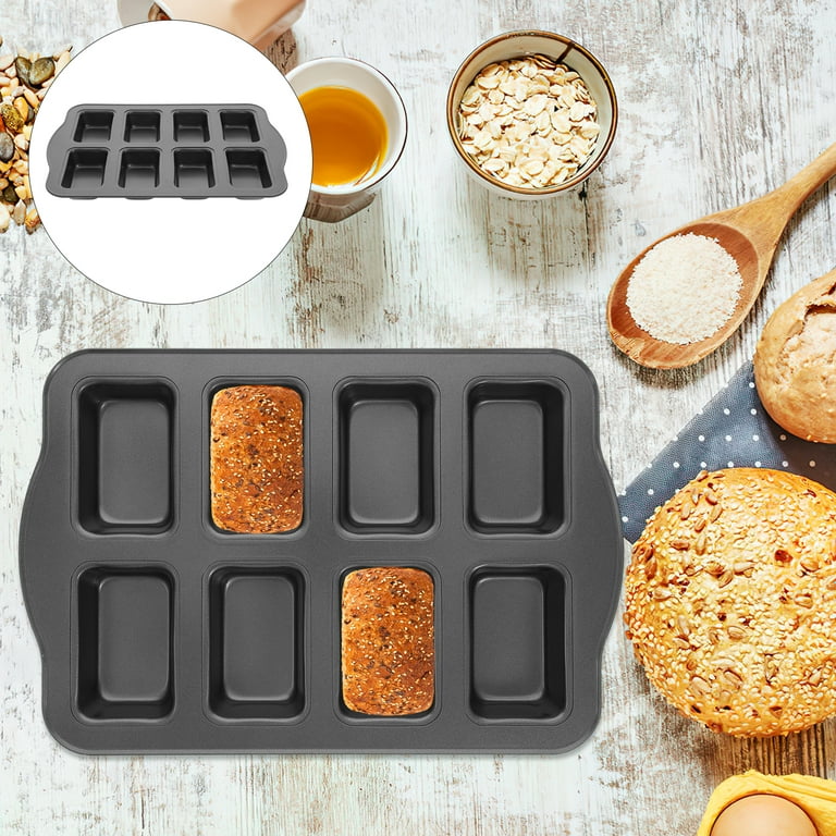 Mini loaf Pan Mini Loaf Baking Tin Carbon Steel Baking Pan Metal Bread Pan  with Multi-grid 