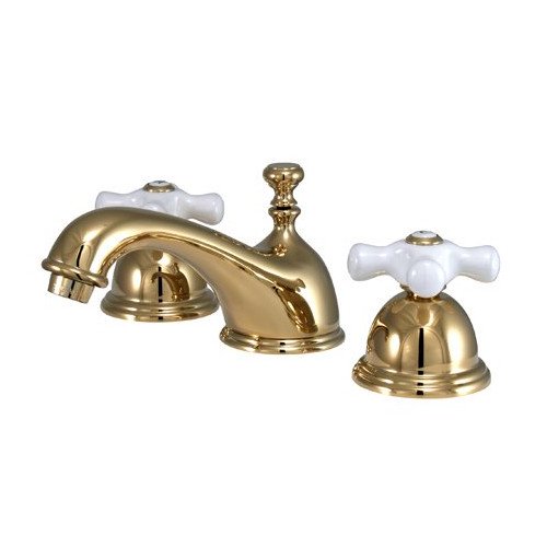 Elements Of Design Widespread Bathroom Faucet With Double