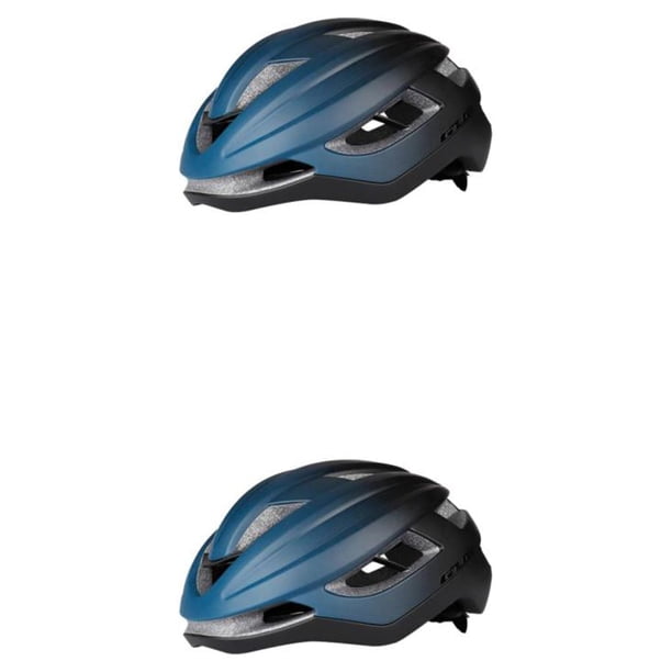 Wosthever Sombrero de seguridad Casco de bicicleta Ajuste de equipo de protección Protector de cabeza transpirable Gafas giratorias a prueba de Azul marino 2piezas
