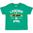 thumbnail image 3 of Inktastic Legends Are Born in April Boys or Girls Toddler T-Shirt, 3 of 5