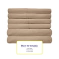 thumbnail image 4 of Juego de sábanas Sweet Home Collection 1500 Supreme Twin XL Taupe, 4 of 7