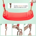 thumbnail image 4 of Ropes Swing Outdoor Tree Swing for Kids Indoor Outdoor Play Set Anti-slip Plastic Swing Seat, Adjustable Hemp Rope, 4 of 7