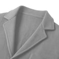 thumbnail image 5 of BELTNOV Men's Notched Lapel Blazer Jacket Casual Long Sleeve Slim Fit Jacket with Patch Pockets Gray, 5 of 6