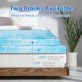 thumbnail image 6 of Sailvan Twin XL Mattress Topper, 3 Inch Gel Infused Soft SingleMemory Foam Mattress Pad, College Dorm Extra Long XL Twin Bed Topper for Pressure Relief, Comfortable, 6 of 10