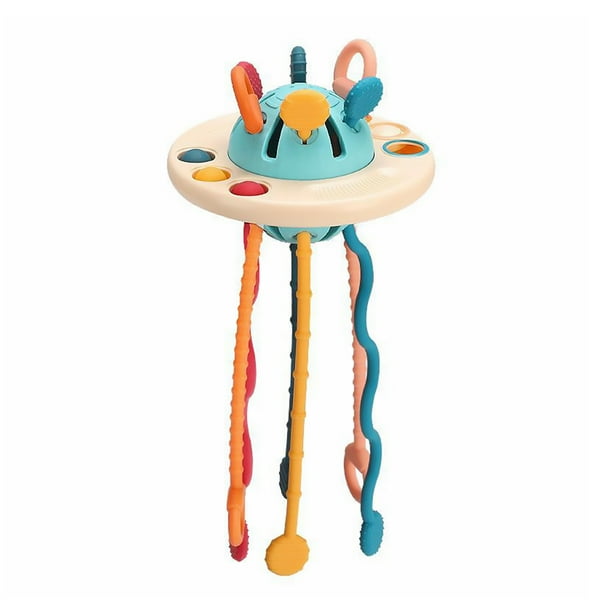 Etereauty Pull Sensory String Baby Toys Activity Silicone Interactive