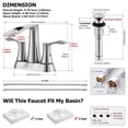 thumbnail image 4 of PARLOS Centerset 2-Handle Waterfall Bathroom Sink Faucet with Pop-Up Drain, 4 of 6