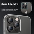 thumbnail image 3 of for iPhone 14 Pro / iPhone 14 Pro Max Camera Lens Protector, 9H Tempered Glass Camera Cover Screen Protector Metal Individual Ring Protector for iPhone 14Pro 6.1 inch iPhone 14 ProMax 6.7 inch 2022, 3 of 5