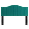 thumbnail image 3 of Brielle Channel Tufted Performance Velvet Twin Headboard Teal, 3 of 6