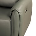thumbnail image 5 of Furniture of America Sintle Faux Leather Indoor Power Recliner with USB Ports, Gray, 5 of 7