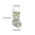 thumbnail image 3 of Kbndieu 18" Christmas Stockings, Christmas Snowflake Socks Soft Thick Socks Candy Bags Christmas Tree Hangings for Family Christmas Decorations & Gifts Christmas Clearance, 3 of 6