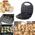 thumbnail image 4 of Walnut 12 Walnut   Maker Non Stick Double Sided Heating Electric Oreshki  Maker US Plug 110V, 4 of 8