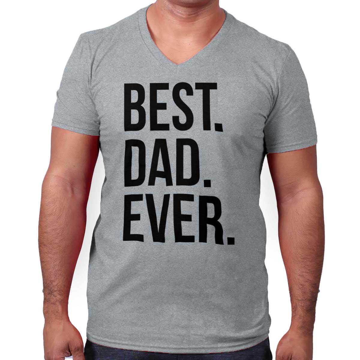 Best Dad Ever V-Neck T Shirt - Walmart.com