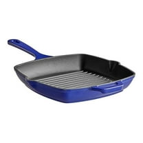 Cast Iron Enameled Cookware (Skillet Square 10.25", Blue)