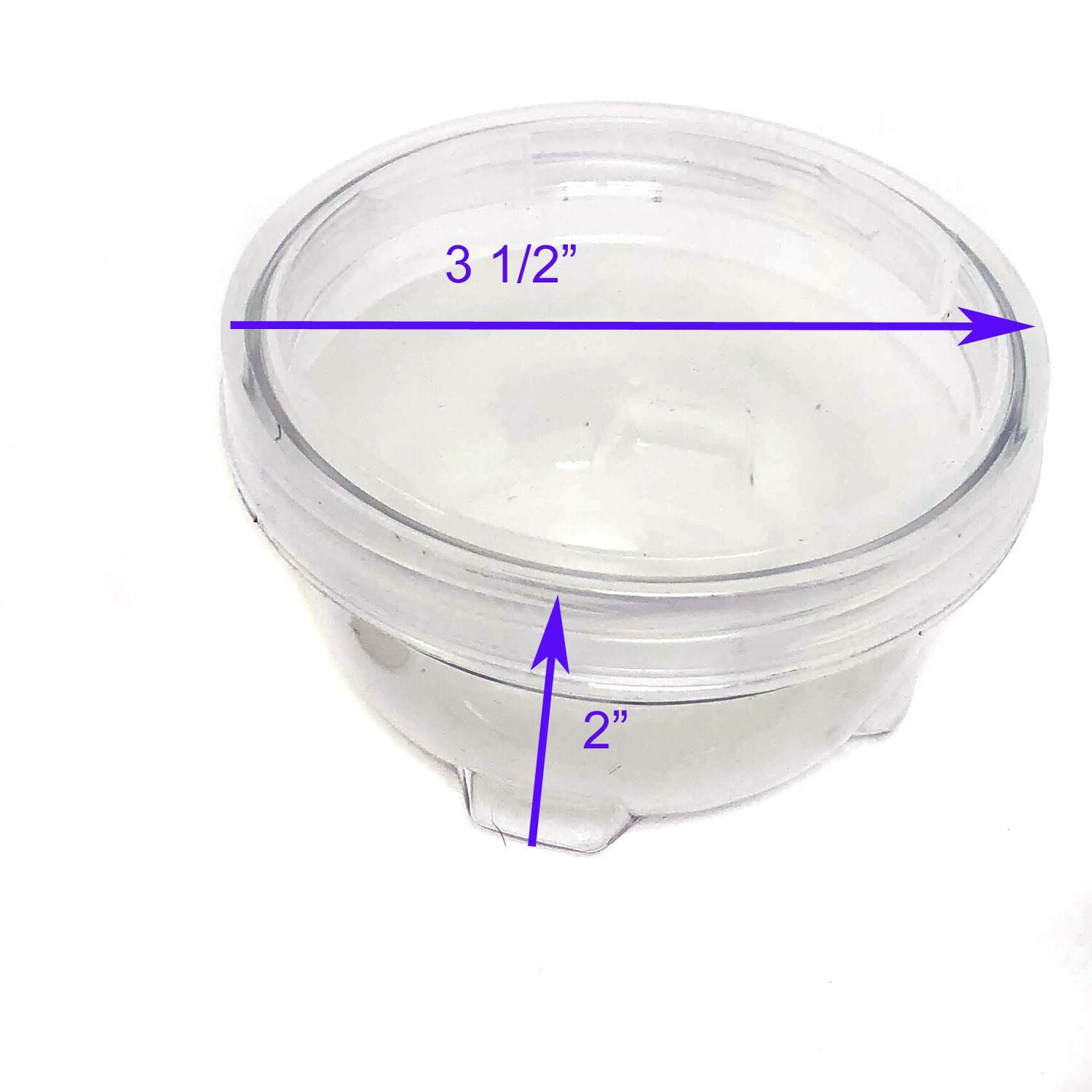 2x 5 Stacking Bead Containers Clear Screw Storage Organizer Box - Clear,  77x27mm 
