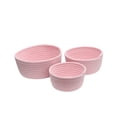 thumbnail image 2 of Cesta de almacenamiento de acrílico Inteprter 3 unids/set color sólido para el hogar maquillaje ropa interior Rosa, 2 of 6
