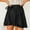 Black, variant on Dpytoraw Women's High Waist Solid Color Skirt Lace Up Short Skirt Chiffon Satin Wrap Skirt Plus Size Work Skirts for Women Black