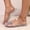 Clear, variant on Women's Spring/Summer Solid-Color Closed-Toe Buckle Sandals: Breathable, Soft Jelly Shoes with Adjustable Straps—Comfortable, Lightweight Footwear for Everyday Casual Wear Sky Blue 36