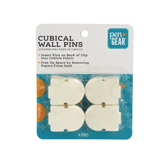 These cubicle pins help you attach small signs to pinboards, carpeted  cubicle partitions in your office. - Acrylic plastic pins come with a